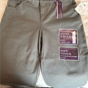 Gloria Vanderbilt Women's Straight Leg Jeans - Gray